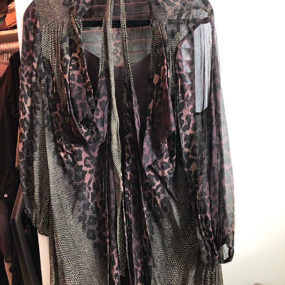 Marciano Python Wrap Dress Size Medium - image 2